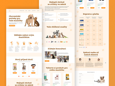 Landing page | Goods for pets design landing ui zoo landing page