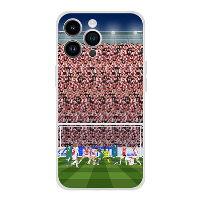 iPhone 15 phone case of The Netherlands Soccer Champions League back cover design digital art digital illustration drawing football goal graphic design illustraion illustration illustration art illustrator iphone iphone 15 netherlands phone case player soccer ui vector art