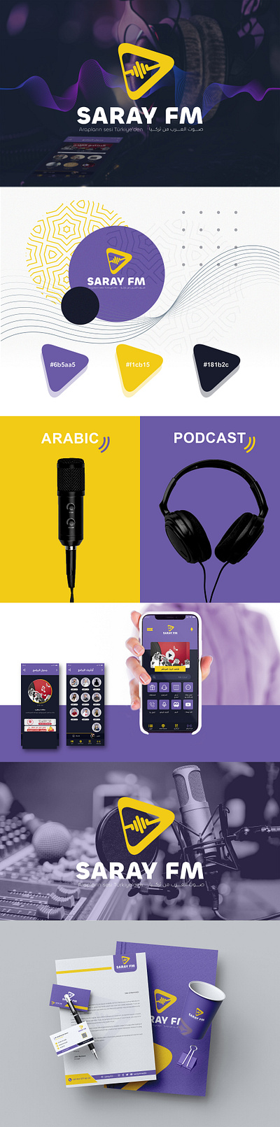 Brand Identity for Arabic Podcast in Turkey brand brand identity branding broadcast design graphic design logo logo design podcast
