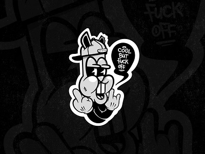 Cool but... character design graffiti graphic design illustration personagem procreate sticker texture illustration