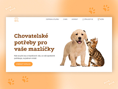 Design concept for pet products. animals concept zoo ui