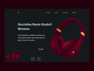 Design concept of large headphones № 2 concept design ui