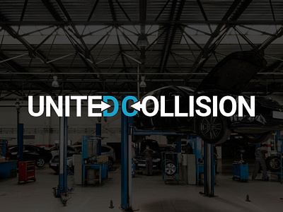 UNITED COLLISION - Motor Tech branding graphic design logo