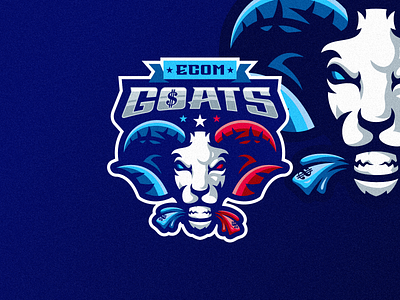 Goat Ecom Logo branding design ecom service goat goat logo graphic design identity illustration logo mark tshirt vector