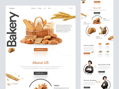 Bakery Ecommerce Website Design design ecommerce homepage interface landing landing page shopify store web web design website