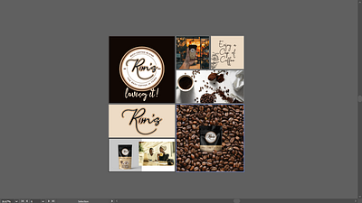 Ron's Coffee adobe illustrator beverage brand design branding coffee colors design dessert food graphic design illustration logo ui vector