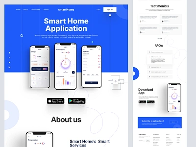 Mobile App Landing Page Design app landing app website design homepage interface landing landing page web web design website