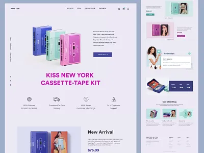 Cosmetics Store - Shopify Website Design cosmetics design homepage interface landing landing page product details product landing page shopify single product store web web design website