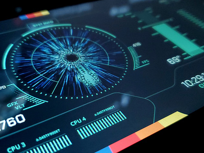 Starfield - AIDA64 sensor panel theme aida64 graphics hud instrument display sensor panel