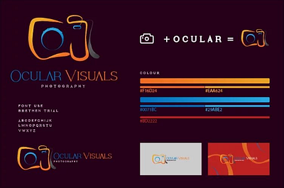 Ocular visuals brand design branding colors design graphic design illustration logo photography ui vector