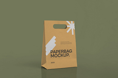 Standing Paper Bag Mockup merchandise