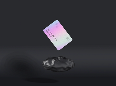 3D Holographic Credit Card 3d animation card design holographic motion graphics