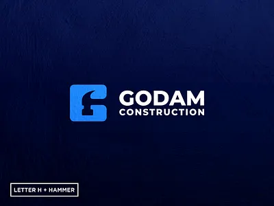 LETTER G + HAMMER LOGO brand branding color construction logo design g logo hammer hammer logo illustration letter g logo logo prio hans typography ui ux vector