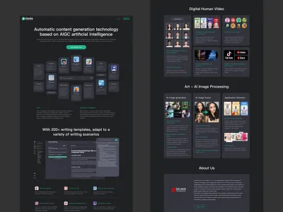 AI automatic content generation technology ai chatgpt digital human graphic design ui web webui