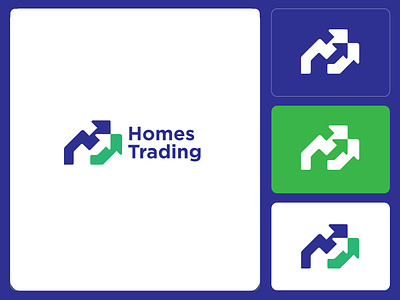 Homes Trading Logo for Sell branding decor homes house interior logo property realestate trading