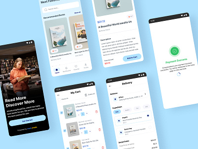 Bookcity - Bookstore App 2d books bookstore cart e commerce graphic design illustration marketplace mobile app payment splash screen ui uidesign uiux