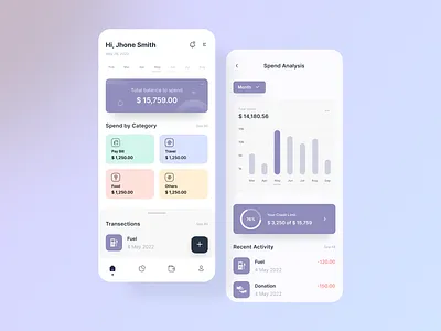 Fintech app UI app app design clean design fintech fintech app mobile mobile app ui ui design