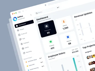 Noffice Dasboard agency dashboard client component dashboard dashboard office employee hire hrd hrd dashboard office office management office reports priority projects reports revenue