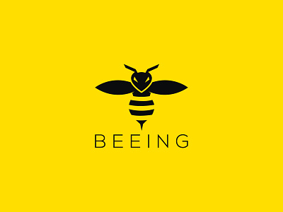 Bee Logo app bee bee hive bee logo bees bees logo branding design game graphic design honey bees honey logo illustration logo strong