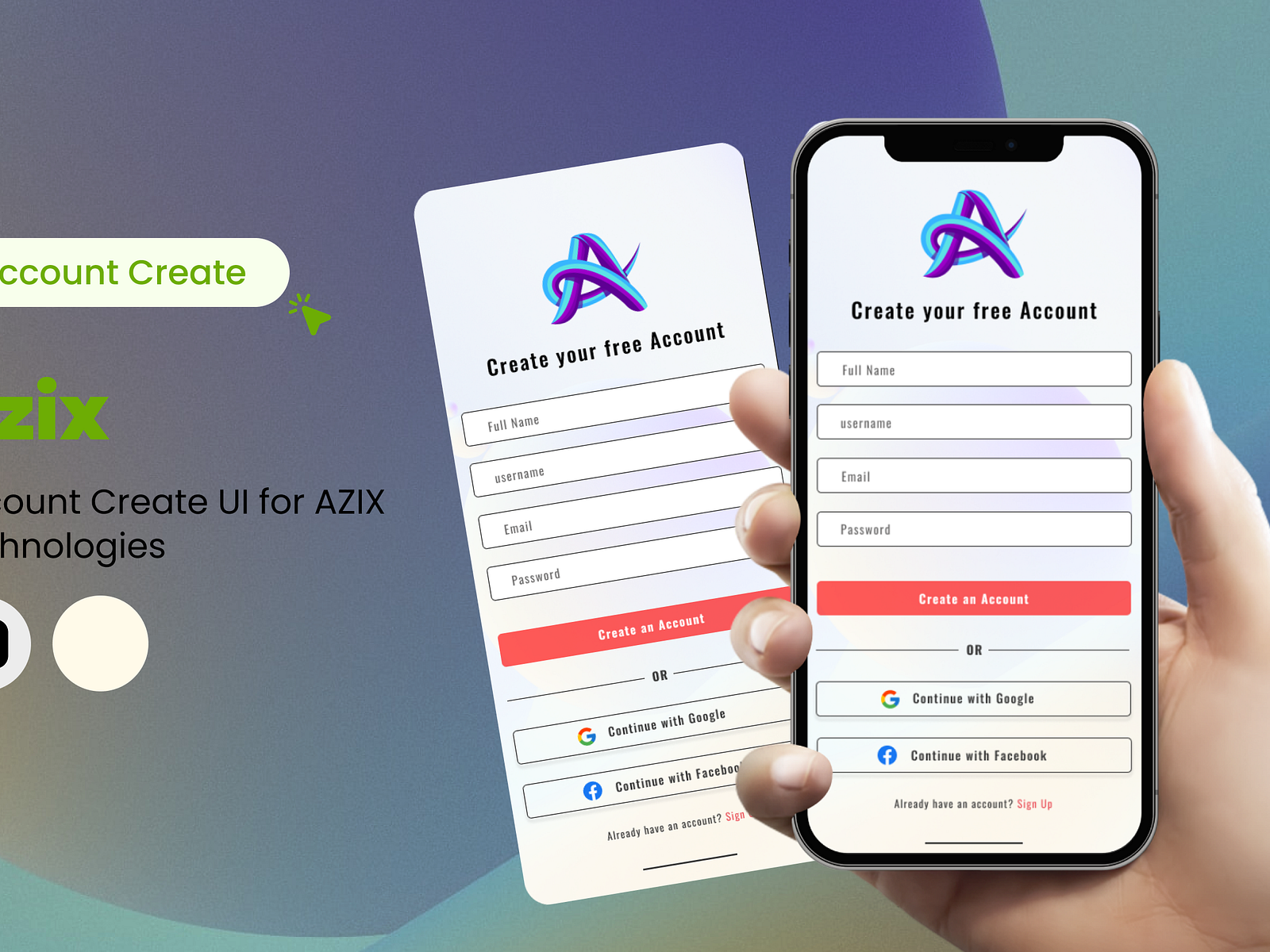 Daily Challenge | Day 2 | Create Account by Pasindu Madhushanka on Dribbble