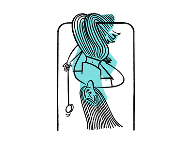 Just hangin' out 🤙 design doodle funny girl hanging illo illustration lol sketch yo yo