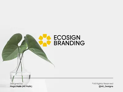 Logo design for fashion products design - ECOSIGN BRANDING branding branding company logo clean logo company logo design design company logo eco logo fashion company logo graphic design green logo illustration logo logo design mega malik minimalistic logo modern logo round logo sun logo typographic logo vector