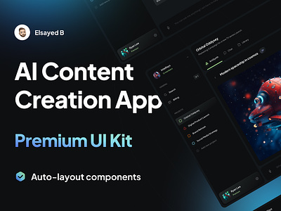 ArtiSynth - AI Content Creation App app design u ui ux web website