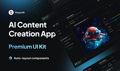 ArtiSynth - AI Content Creation App app design u ui ux web website