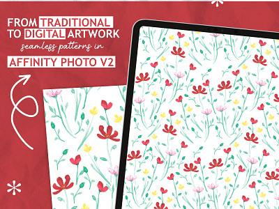 Digitize traditional art work in Affinity Photo V2 affinity photo art and design digital art graphic design illustration surface pattern design water color