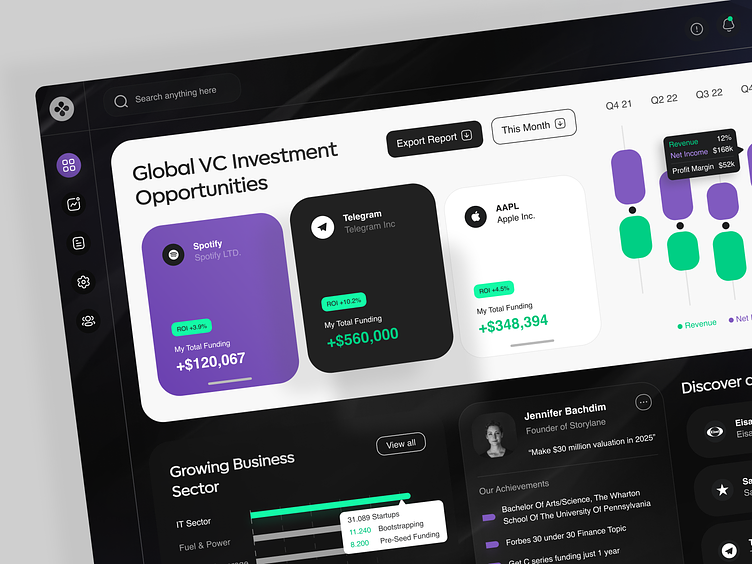 InvestPal - Investment Dashboard Design