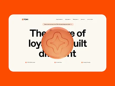 Toki — 3D Render Coin Visuals 3d 3d animation 3d model abstract movement animation clean coin model design minimal motion graphics typography ui