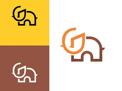 ELEPHANT LETTER G branding design elephant flat graphic design illustration letter g logo typography ui ux vector