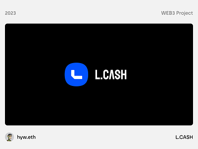 L.CASH - Robust & Secure Global Online Banking Services - Logo bank bitcoin blockchain brand branding btc cash crypto currency design logo minimal minimalist payment ui vi