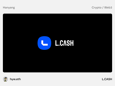 L.CASH - Robust & Secure Global Online Banking Services - Logo bank bitcoin blockchain brand branding btc cash crypto currency design logo minimal minimalist payment ui vi