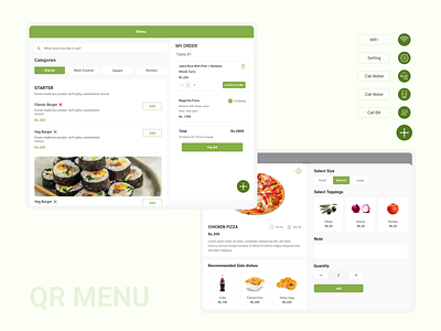 QR Menu App food food delivery app graphic design interactive design menu qr menu restaurant scan tab ui ui design ux