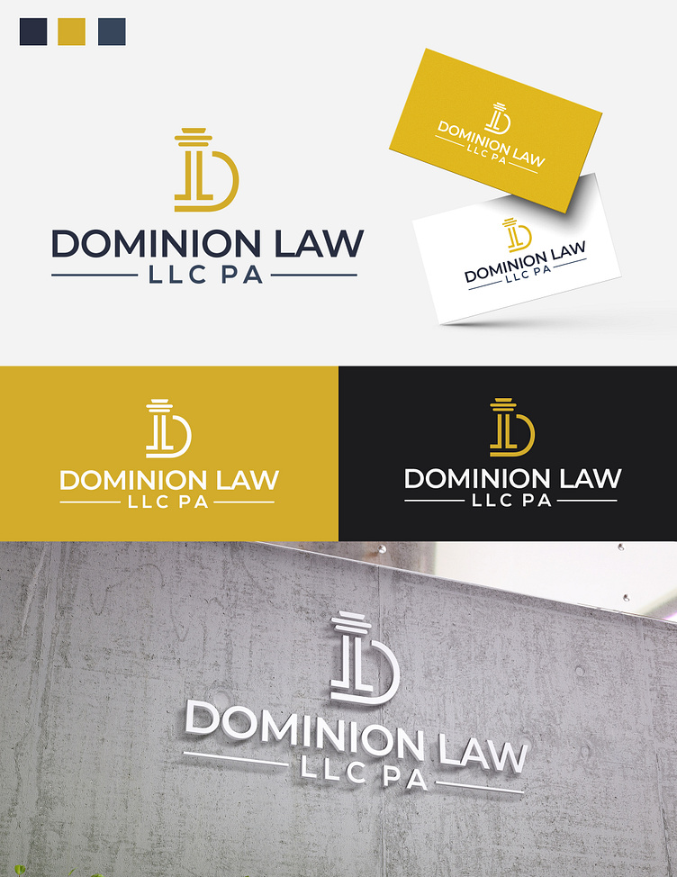 DOMINION LAW LOGO by Abdul Rehman Qaimkhani on Dribbble