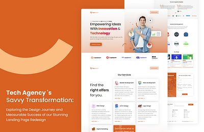Agency Cutting-Edge Landing Page Design clean ui design landing page minimal design product design ui ux web design