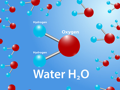 Water molecule branding chemistry graphic design molecule of water science water water molecule