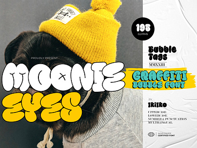 Moonie Eyes - Graffiti Bubble Font bubble bubble font cloud cloud font graffiti graffiti font hip hop hip hop font hipste hipster font irban font street street font street wear streetwear urban yolo