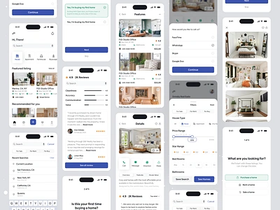 Real Estate App UI agent apartment app building design home ios app minimal mobile ofspace property real estate real estate app real estate app ui rent room sale