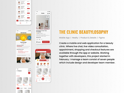 The Clinic Beautylosophy Mobile Application branding graphic design ui
