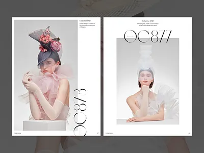 Magazine Philip Treacy Milliner Collections 3 branding design figma grid layout minimalism modular poster typography ui ux