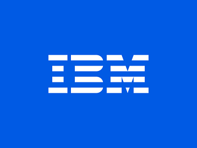 IBM bee blue branding data development eye ibm letters lines logo logotype paul rand redesign software tech technology