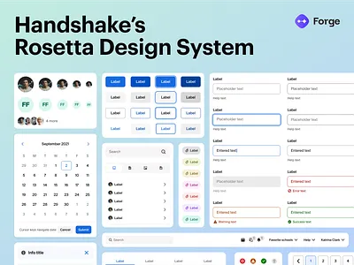 Handshake's Rosetta Design System b2b design system case study component states consumer design system design tokens device agnostic enterprise design system enterprise ux figma design system handshake interaction spec multi brand multi brand design system multibrand platform agnostic product design rosetta rosetta design system themes