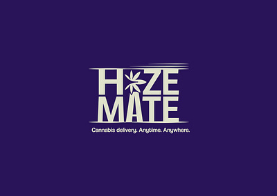 HazeMate - Cannabis delivery logo branding cannabis design logo marijuana weed