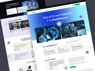 Aoriv - AI & Robotics Startup ai ai startup ai writing copywriting creative design envytheme robotics trending design ui design ux design web design website
