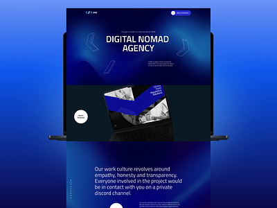 Digital Nomad Agency (DNA): Website redesign about us animation branding cards design footer gradient hero interface logo mockup our services portfolio redesign ui ux website