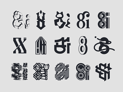 8i Typo & Monogram Exploration 8i eight exploration logo logotype monogram typo typography