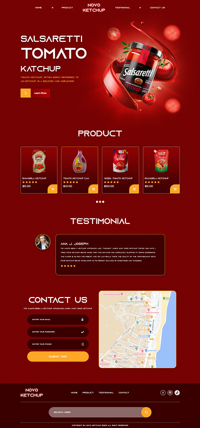 NOVO KETCHUP RESPONSIVE WEBSITE DESIGN css graphic design html javascript landing page photoshop web web design website website design wordpress