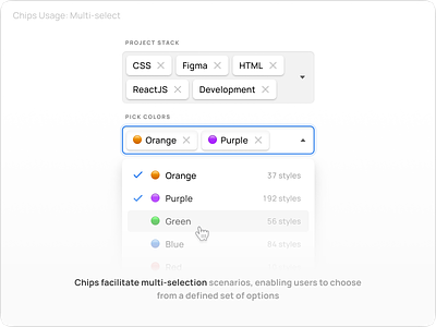 Designing Seamless Experiences: A Chip Design Tutorial for UI/UX active app badge button chip chips design dropdown focus focused input menu multi select multiselect select selected tag templates ui ui kit